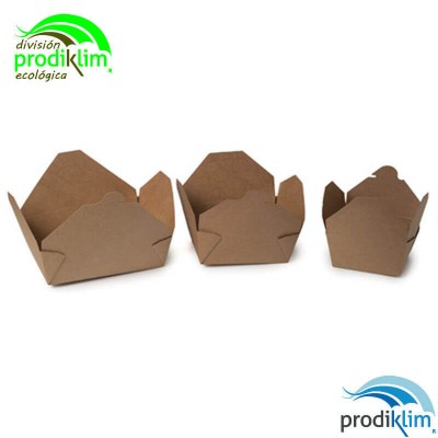 RECIPIENTE CARTON KRAFT 66OZ 1980ML (25UNID)