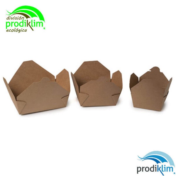 RECIPIENTE CARTON KRAFT 66OZ 1980ML (25UNID)