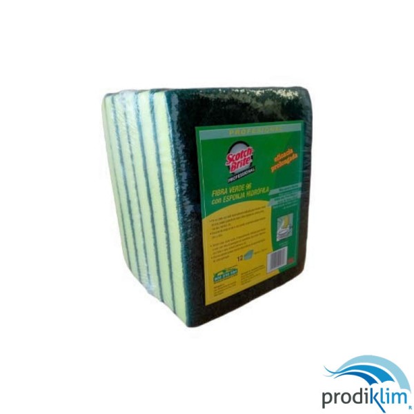 ESTROPAJO CON ESPONJA SCOTCH BRITE (12UDS) BZ