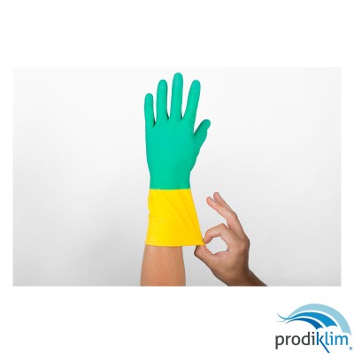 GUANTE FLOCADO BICOLOR T/G (PAR)