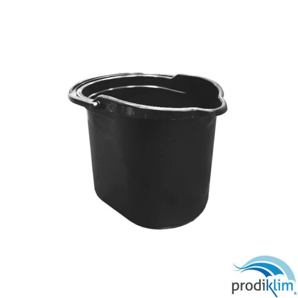 CUBO OVALADO NEGRO ONE SIN ESCURRIDOR 15L