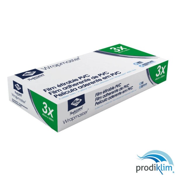 PAPEL FILM PVC 30CMX300M ALBAL (3UDS)