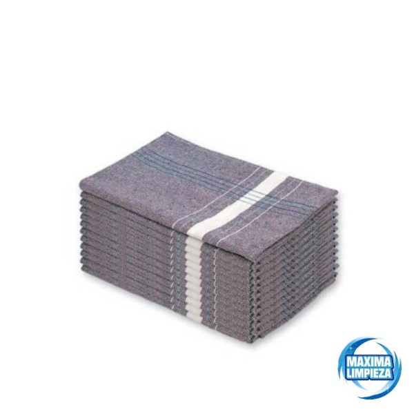 PAÑO ALGODON AZUL 50X50 (12UDS) RX