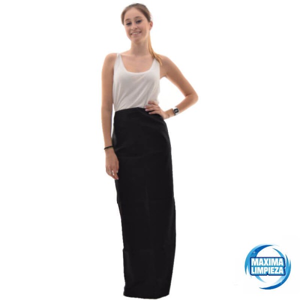 MANDIL SARGA NEGRO FRANCES 105X105