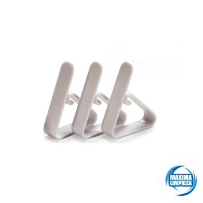 PINZA SUJETA MANTELES BLANCO (100UDS)