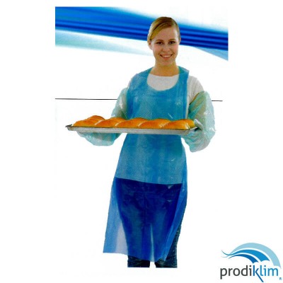 Delantal Plast G80 Azul Desecha 76x120 | Máxima Limpieza