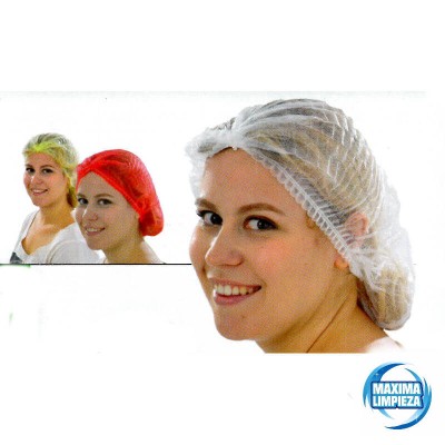 Gorro Acordeon P.p. 14GR Blanco 53CM(100UD) | Máxima Limpieza