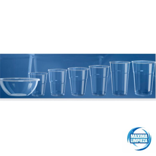 VASO PLASTICO PET 300CC TRANSP.ARISTEA (50UD)