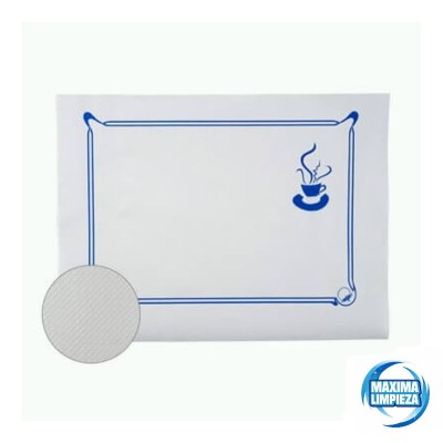 MANTEL 30X40 40GR BLANCO DECORADO (1000UDS)