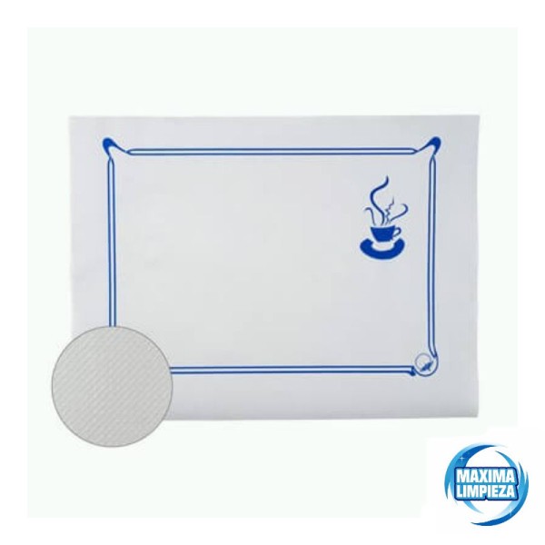 MANTEL 30X40 40GR BLANCO DECORADO (1000UDS)