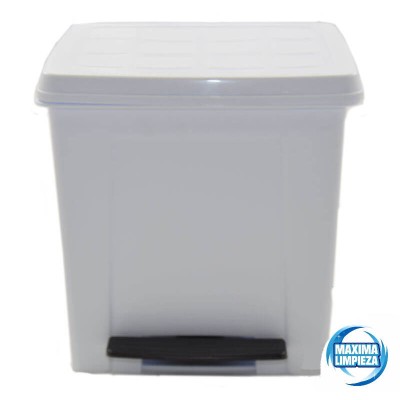 PAPELERA PEDAL ABS BLANCA 8L