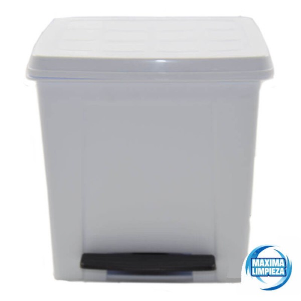 PAPELERA PEDAL ABS BLANCA 8L