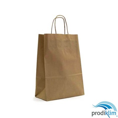 Bolsa Papel Kraft 29X17X29 Asa Retorcida 25 | Máxima Limpieza