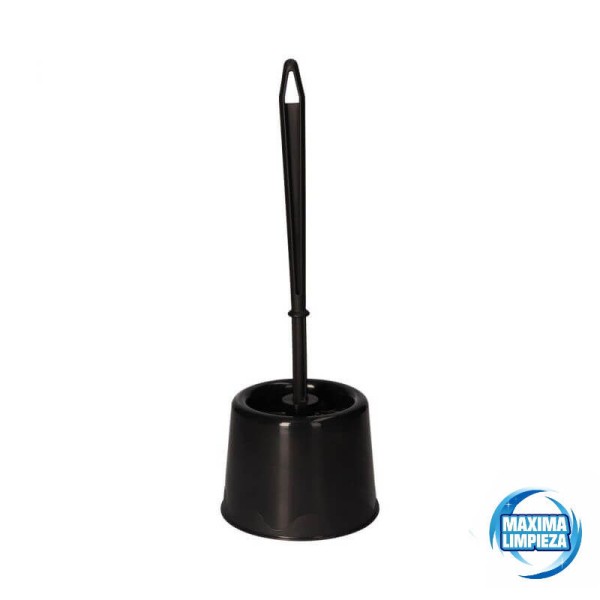 ESCOBILLERO NEGRO WC COMPLETO KUKUS PP