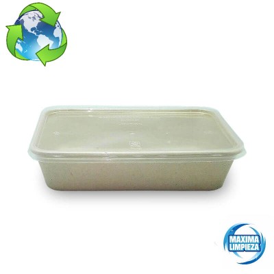 ENVASE RECTANG.500ML CAÑA AZUCAR C/TAPA (50U)