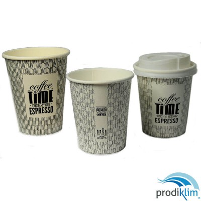 Vaso Carton Decor 8OZ Coffee Time 240CC | Máxima Limpieza