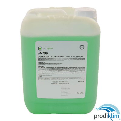 H-100 (10L) Detergente Bioalcohol Limon | Máxima Limpieza