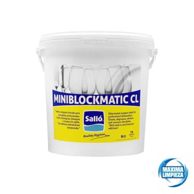 CUBO TABLETA LAVAV DETERG MINIBLOC *CL*(75U)