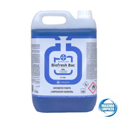 H-106 Biofresh Bac Ha (5L) Limp Higien Azul | Máxima Limpieza