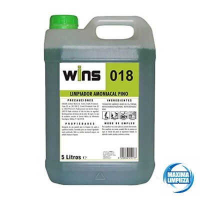 Limpiador Amoniacal Pino 018 (5L) Wins Vf | Máxima Limpieza