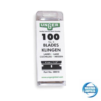 Cuchillas Seguridad 4CM SRB10 PAQ.100UDS | Máxima Limpieza