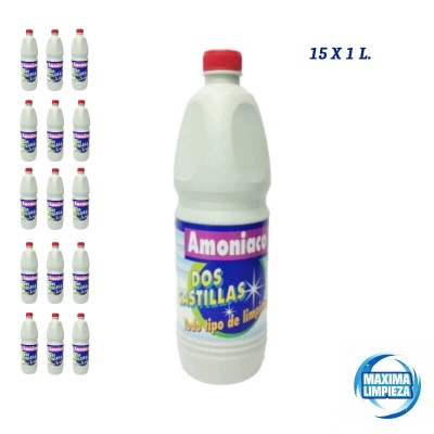 Amoniaco sin Perfumar Saeclor 15X1L | Máxima Limpieza