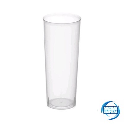 Vaso Tubo Reutilizable Pp 300CC (10UDS) | Máxima Limpieza