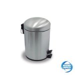 papelera pedal acero inox