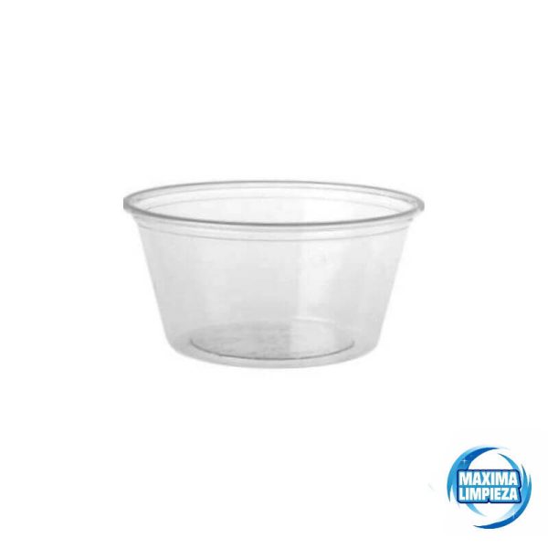 Salsera sin tapa transparente 60 cc PP 2 OZ (100 uds.)