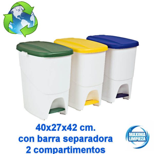 cubo ecológico 25 l. blanco